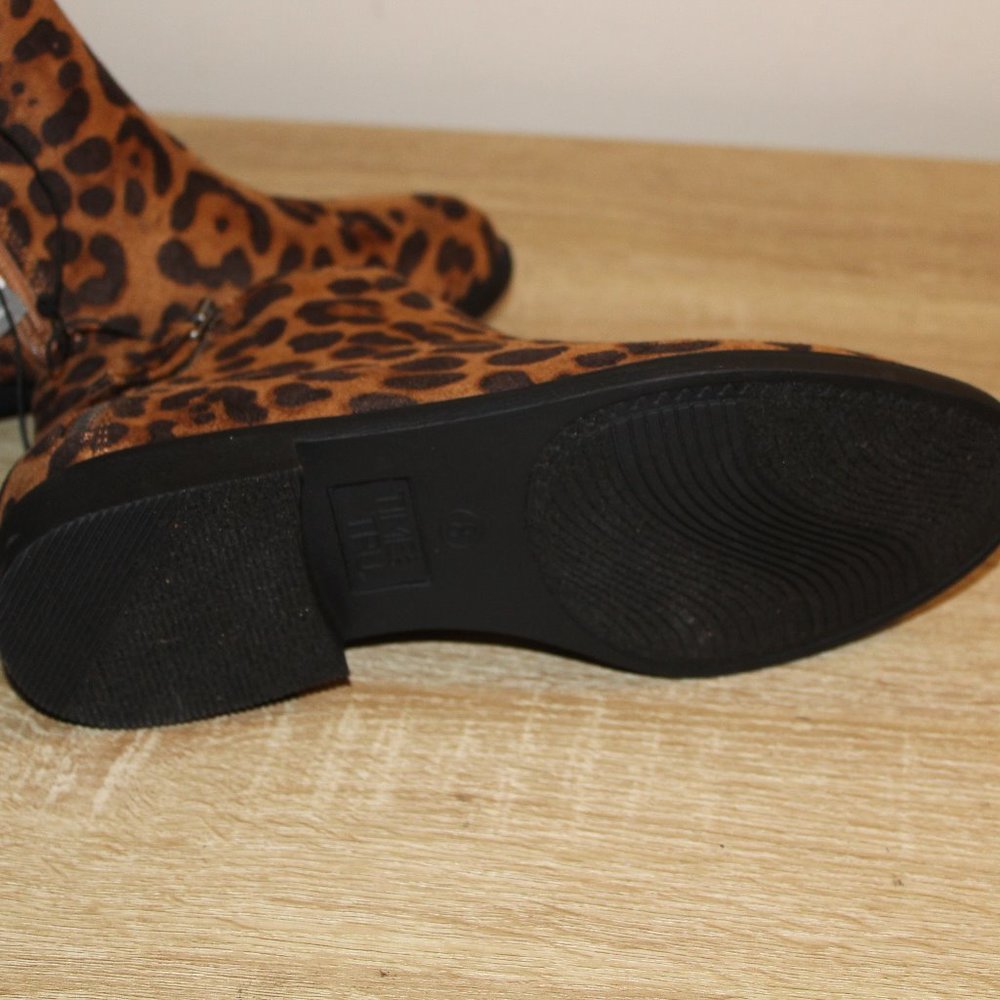 Time and Tru Women's Ankle Boots Animal Print - Picture 5 of 5